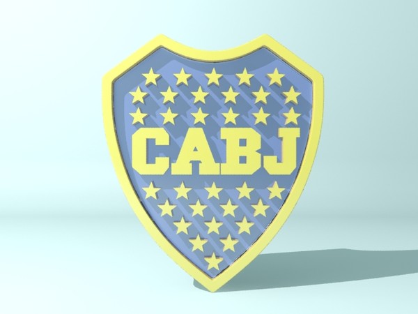 boca juniors shield soccer 3d max - Boca Juniors Shield by christiano247